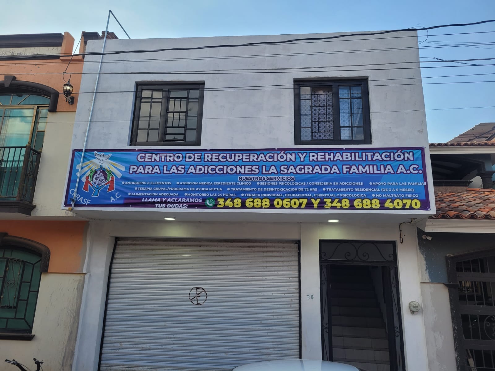 Fachada del Centro de Rehabilitación La Sagrada Familia